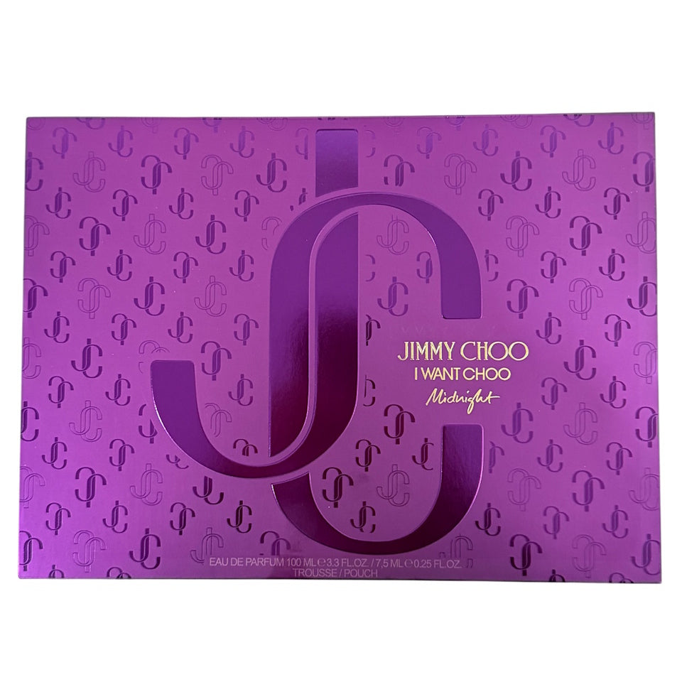 Jimmy Choo I Want Choo MIDNIGHT 3PC EDP Gift Set For Women