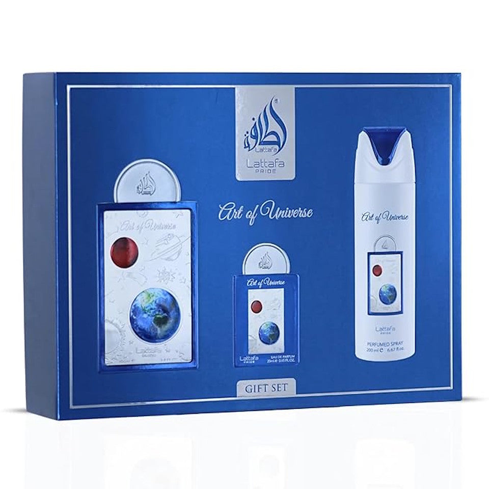 Lattafa Pride ART OF UNIVERSE Eau De Parfum 3PC Unisex Gift Set