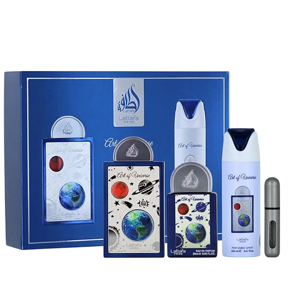 Lattafa Pride ART OF UNIVERSE Eau De Parfum 3PC Unisex Gift Set