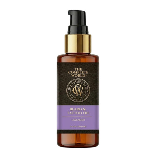 BEARD & TATTOO OIL Lavender 2 oz Grooming & Skin Care By The Complete World