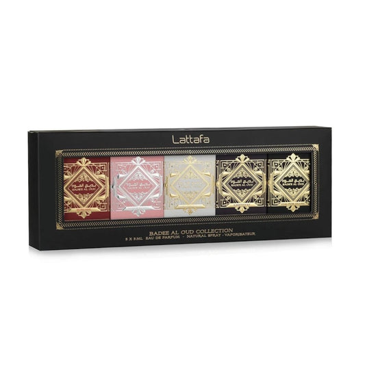 Lattafa BADEE AL OUD Collection Unisex 5 Piece Eau De Parfum 5 ml Gift Set