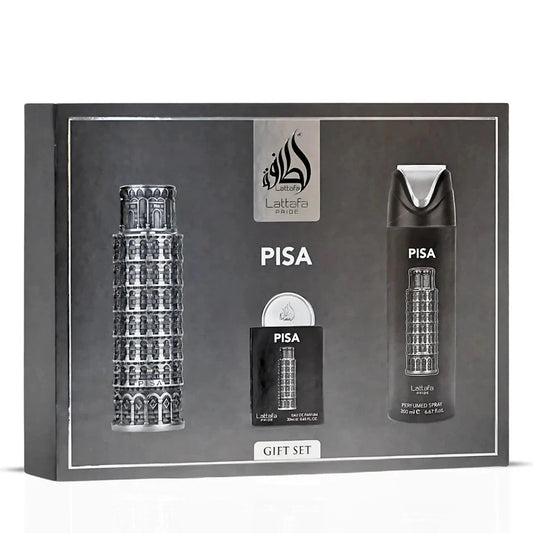 Lattafa Pride PISA Eau De Parfum 3-Piece Unisex Gift Set