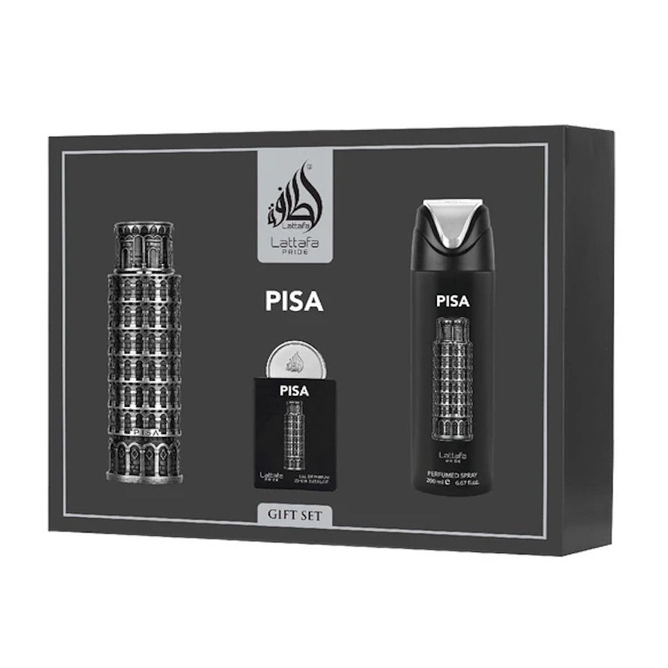 Lattafa Pride PISA Eau De Parfum 3-Piece Unisex Gift Set