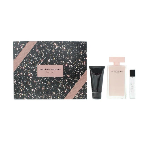 Narciso Rodriguez For Her Eau De Parfum 3PCS Gift Set For Women