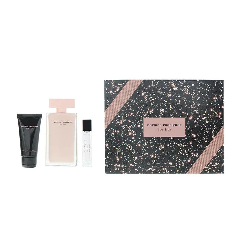 Narciso Rodriguez For Her Eau De Parfum 3PCS Gift Set For Women