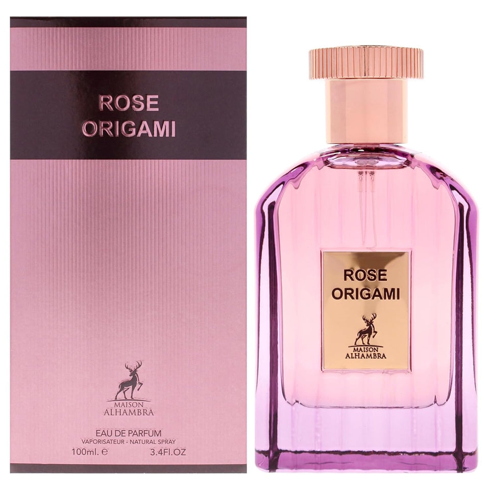 Maison Alhambra Rose Origami Eau De Parfum 3.4 oz / 100 ml Unisex Spray