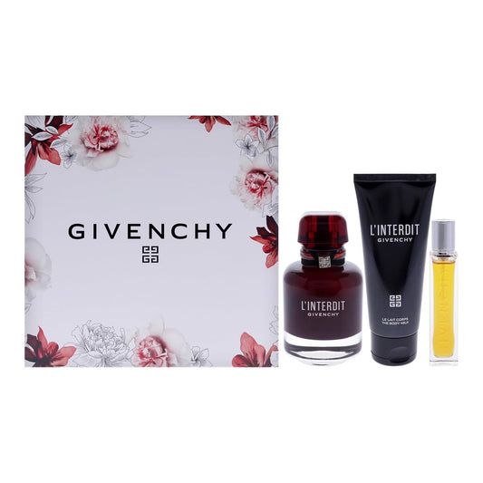 Givenchy L'Interdit Rouge Eau de Parfum 3 Piece Gift Set for Women