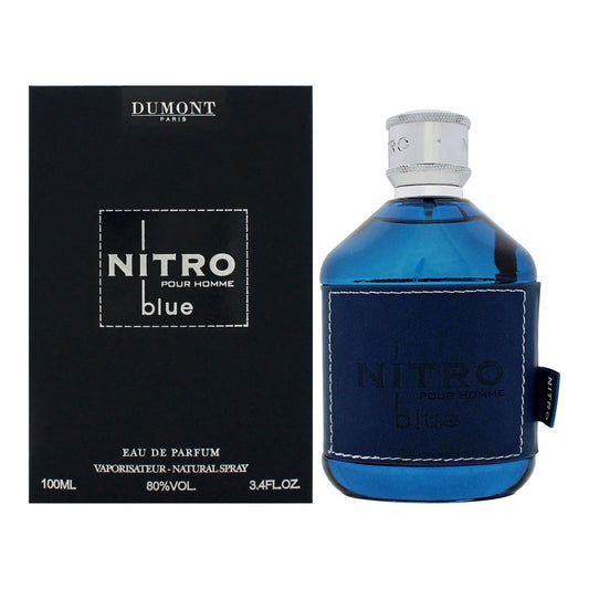 Dumont Paris Nitro Blue Eau de Parfum 3.4 oz / 100 ml Spray For Men