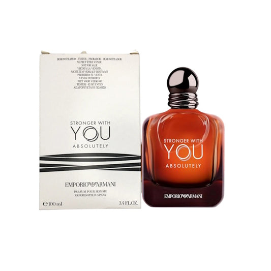 Emporio Armani Stronger With You Absolutely Men Parfum 100 ml Spray (As Shown)
