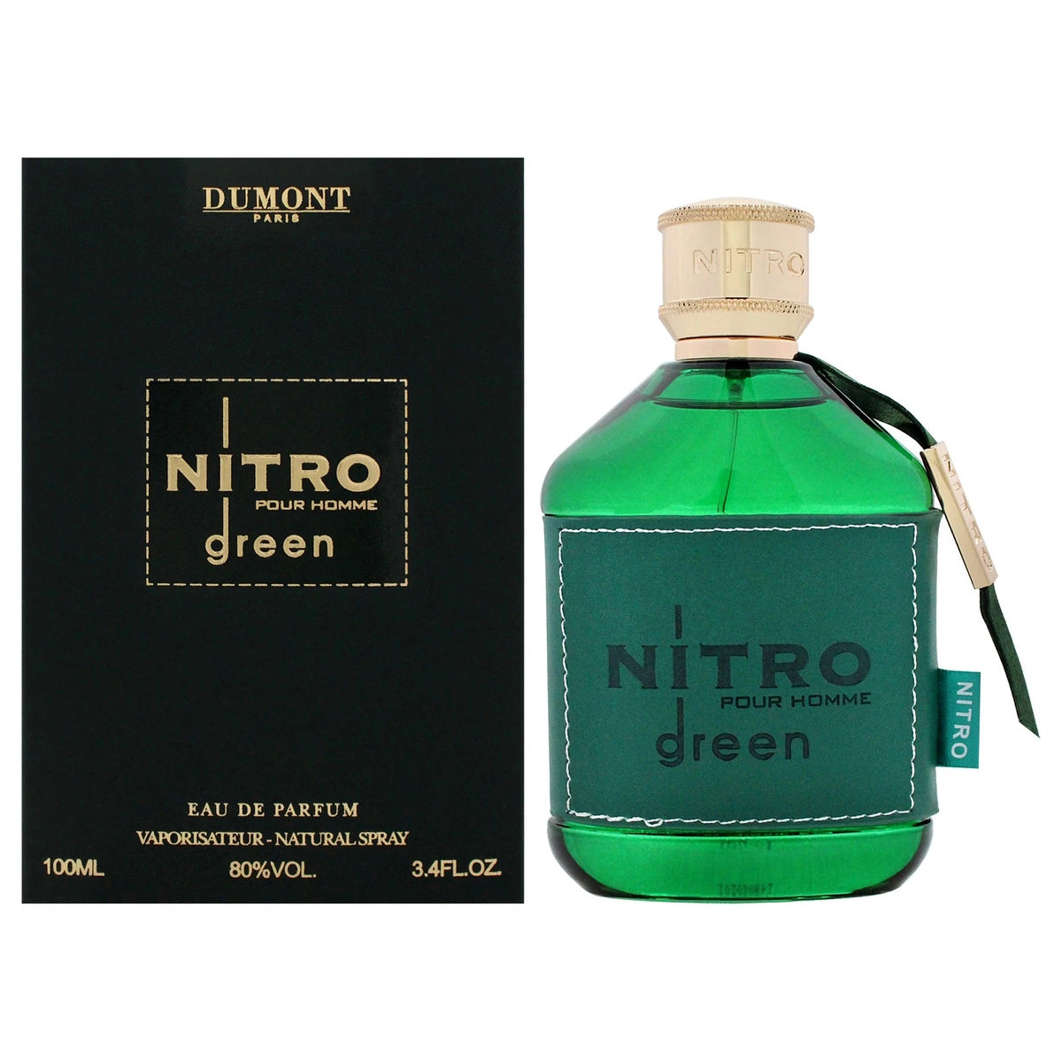 Dumont Paris Nitro Green Eau de Parfum 3.4 oz / 100 ml Spray For Men