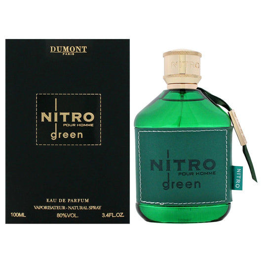 Dumont Paris Nitro Green Eau de Parfum 3.4 oz / 100 ml Spray For Men