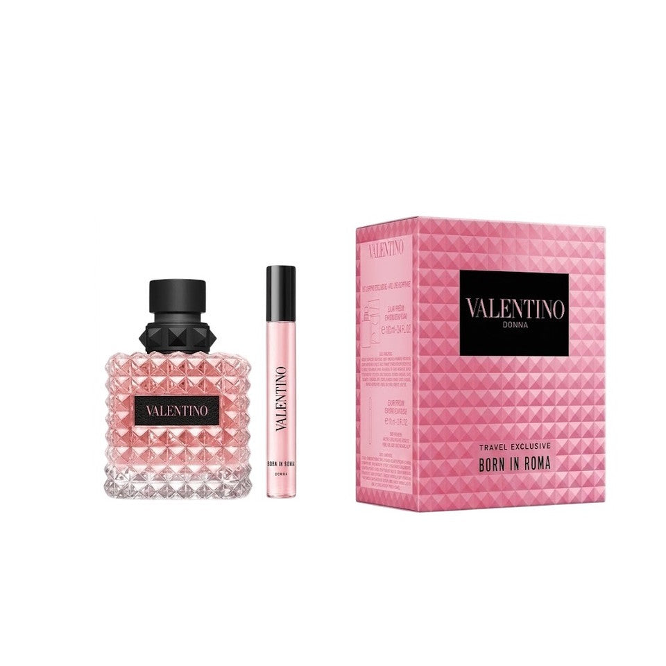 Valentino Donna Born In Roma EDP 2 PC Gift Set (100ml +10ml) for Women